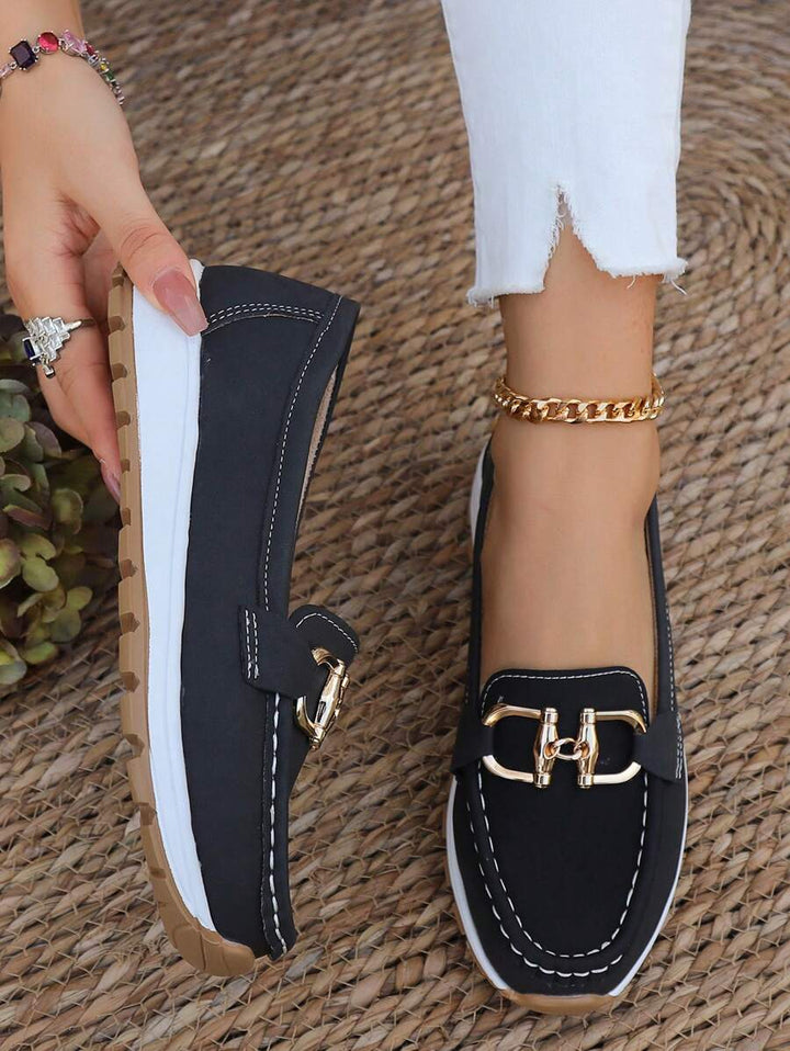 Hélène mocassins classiques en cuir Léonie Varenne vue 3