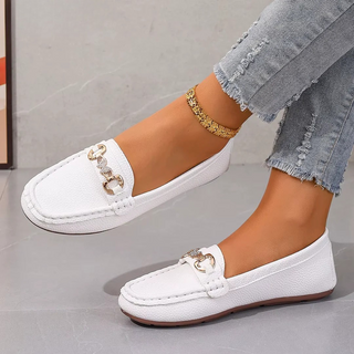 Corentine mocassins à détail chaîne Léonie Varenne vue 2