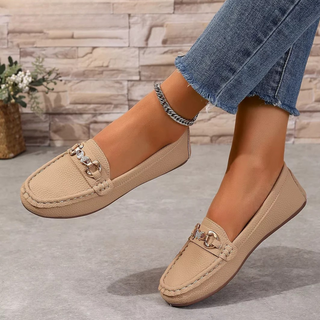 Corentine mocassins à détail chaîne Léonie Varenne vue 3