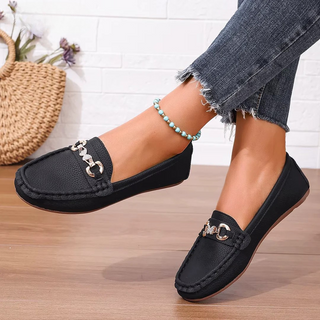 Corentine mocassins à détail chaîne Léonie Varenne vue 4