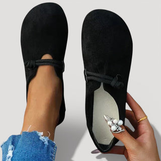 Séraphine mocassins effet suède à semelle souple Léonie Varenne vue 4