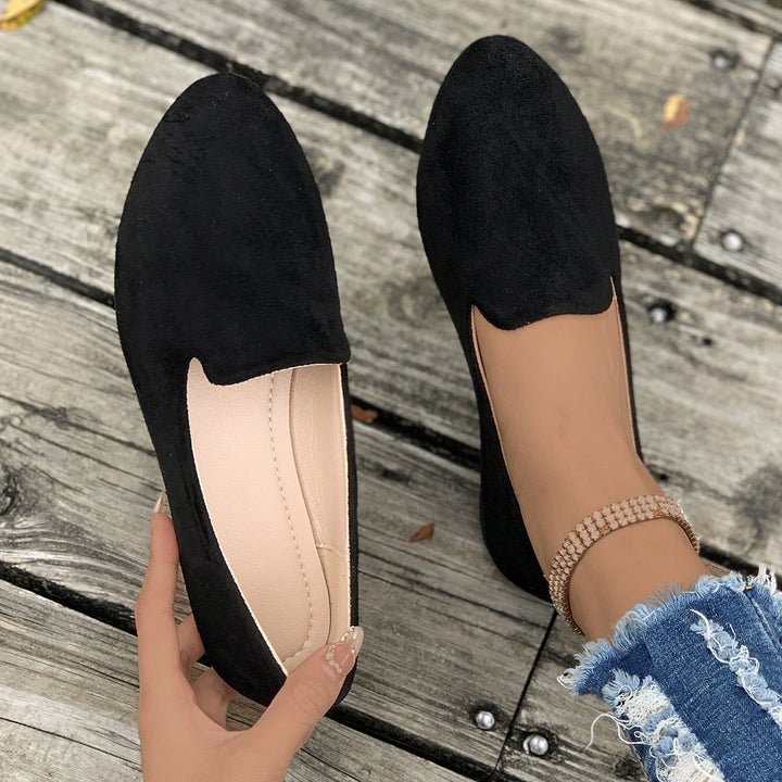 Agathe mocassins pointus unis Léonie Varenne vue 2