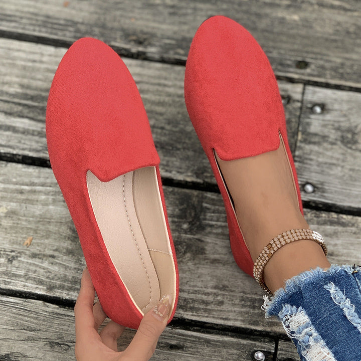 Agathe mocassins pointus unis Léonie Varenne vue 3