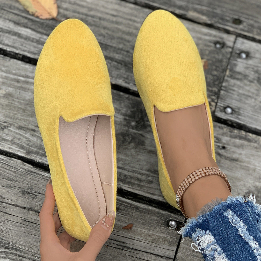 Agathe mocassins pointus unis Léonie Varenne vue 5