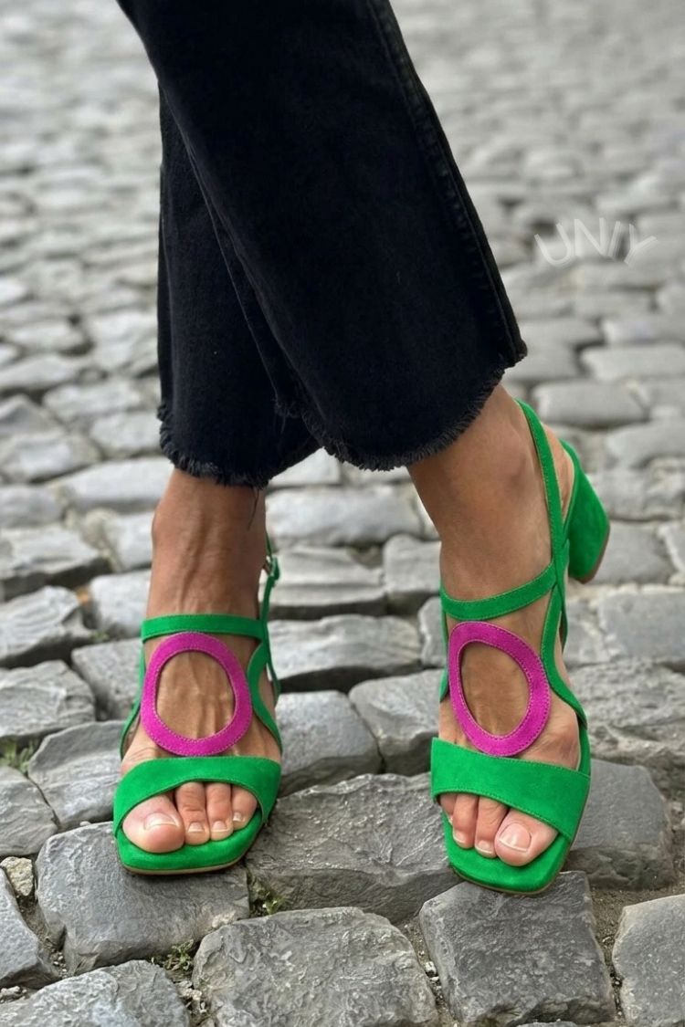 Rosalie sandales colorées d'été Léonie Varenne vue 4